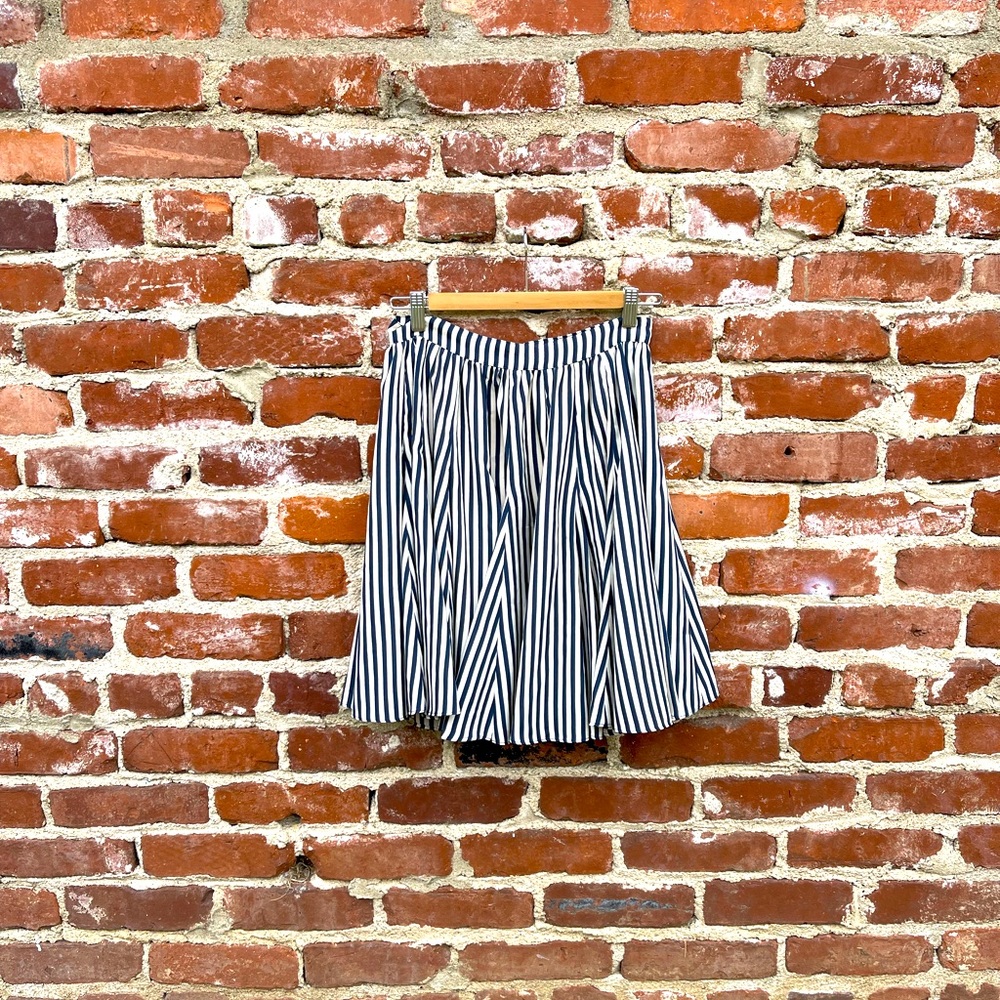 Antropololgie Striped Pleated Skirt